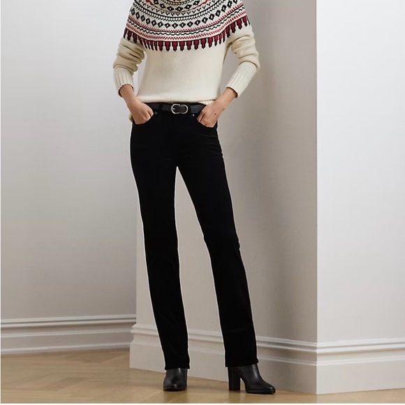 Lauren Ralph Lauren Pants - Lauren Ralph Lauren I Black Corduroy Trousers